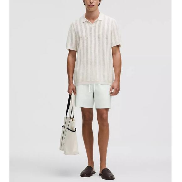 Lululemon Men's Dotted Link White Ocean Air Swim Short 7" Lined Size L - Picture 11 of 12